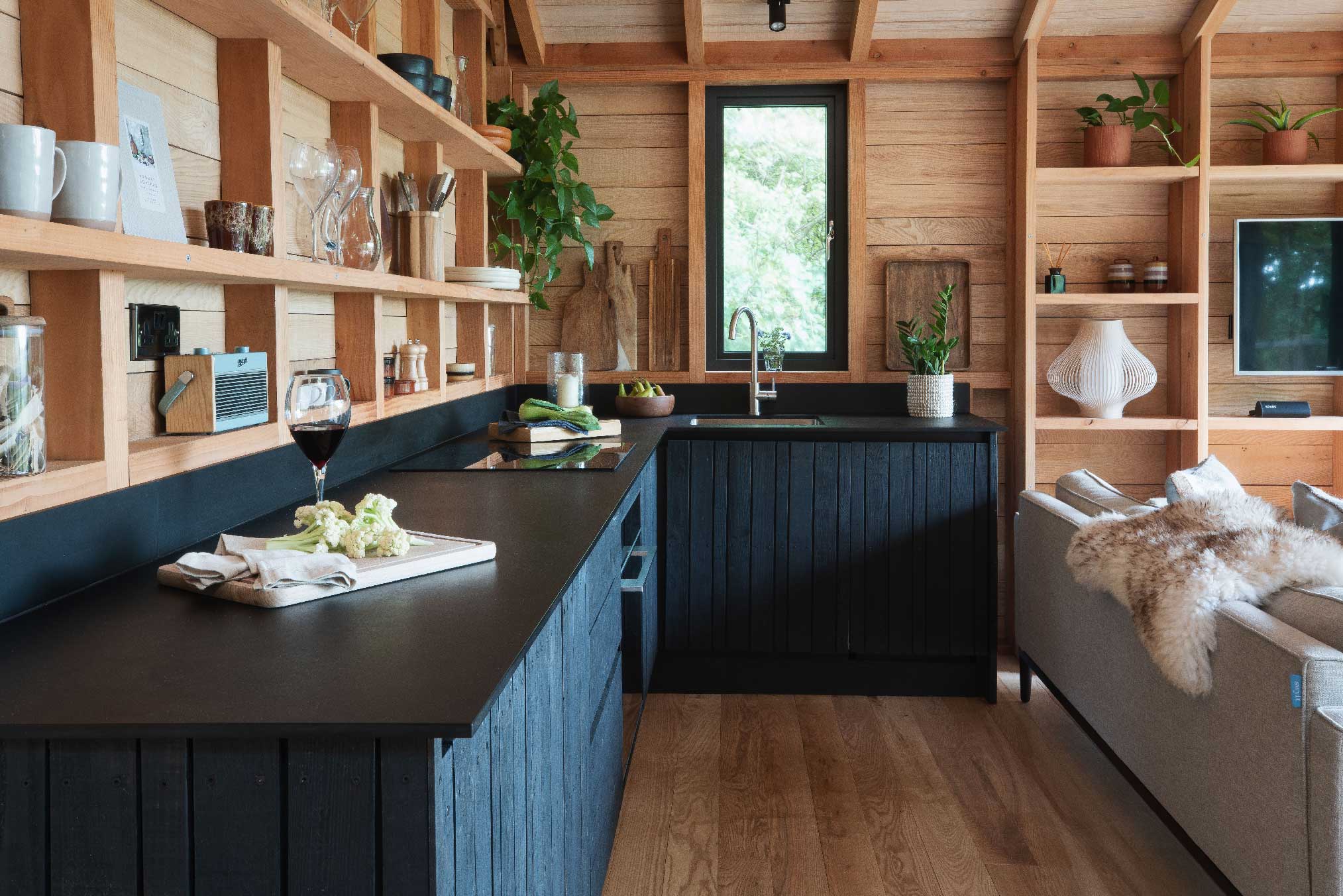 cuisine ouverte noire
