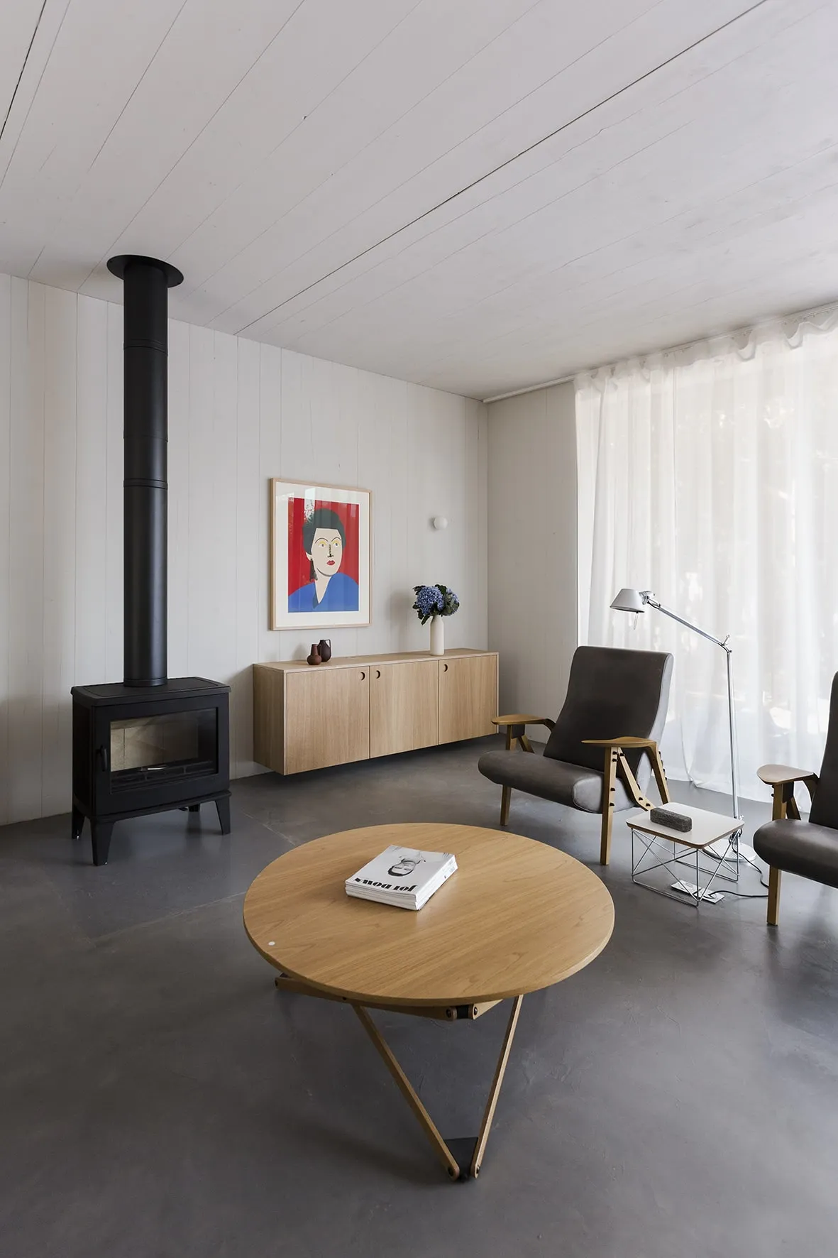 salon design avec poêle salon design avec poêle