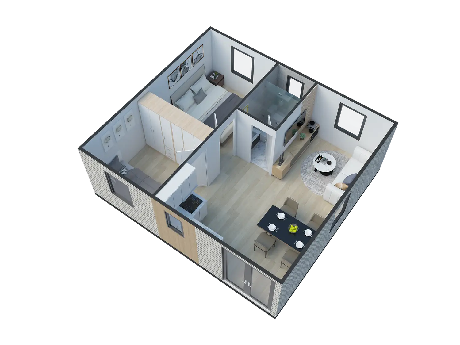 plan mini maison préfabriquée pliable 40m2 plan mini maison préfabriquée pliable 40m2