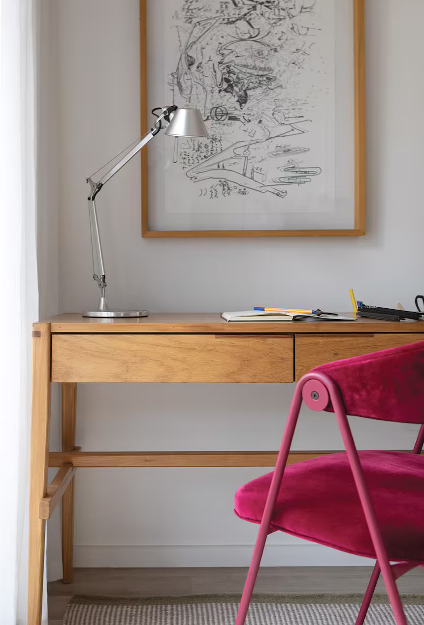 espace bureau dans chambre