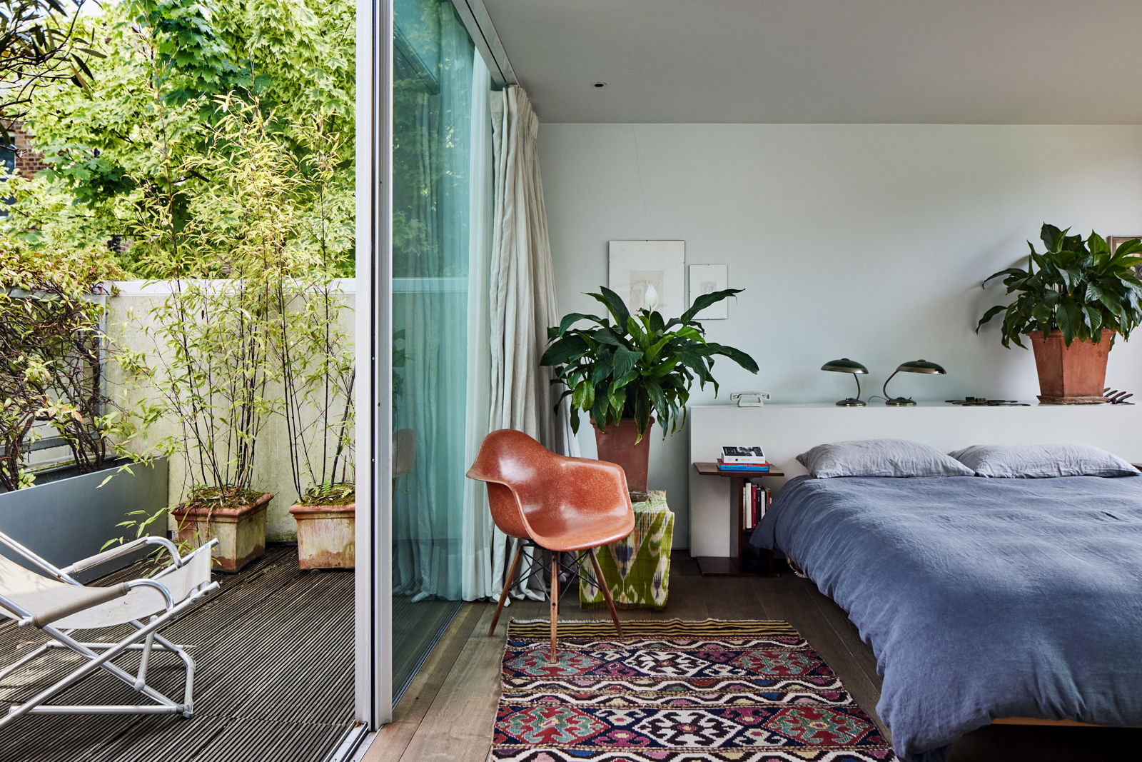 chambre avec terrasse maison contemporaine