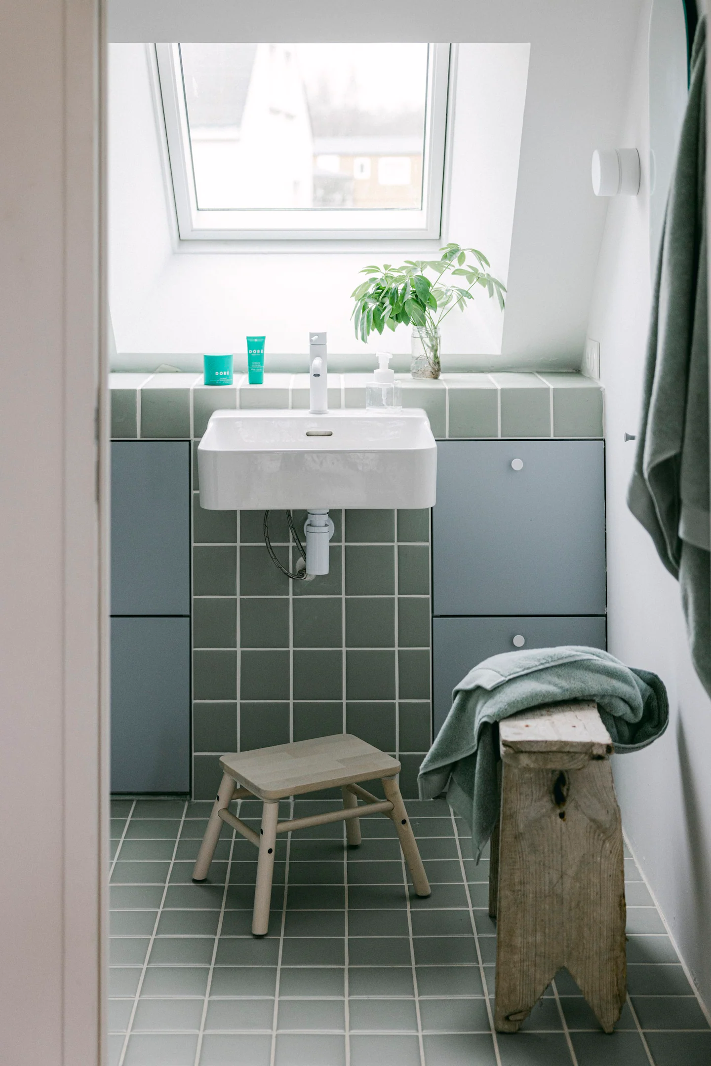 salle de bain avec velux maison Bretagne salle de bain avec velux maison Bretagne