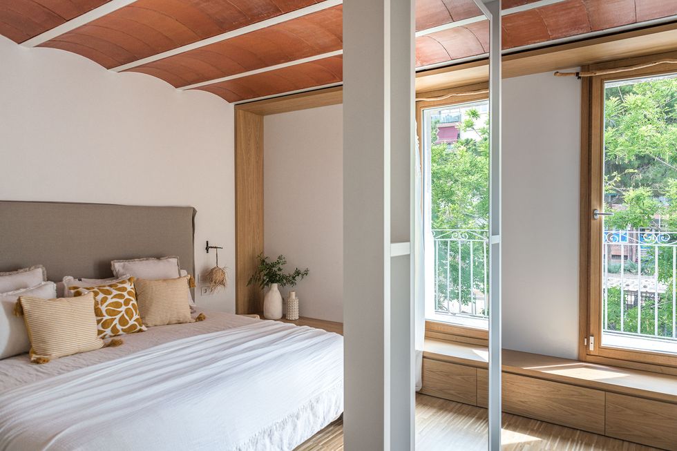 chambre plafond catalan décoration naturelle