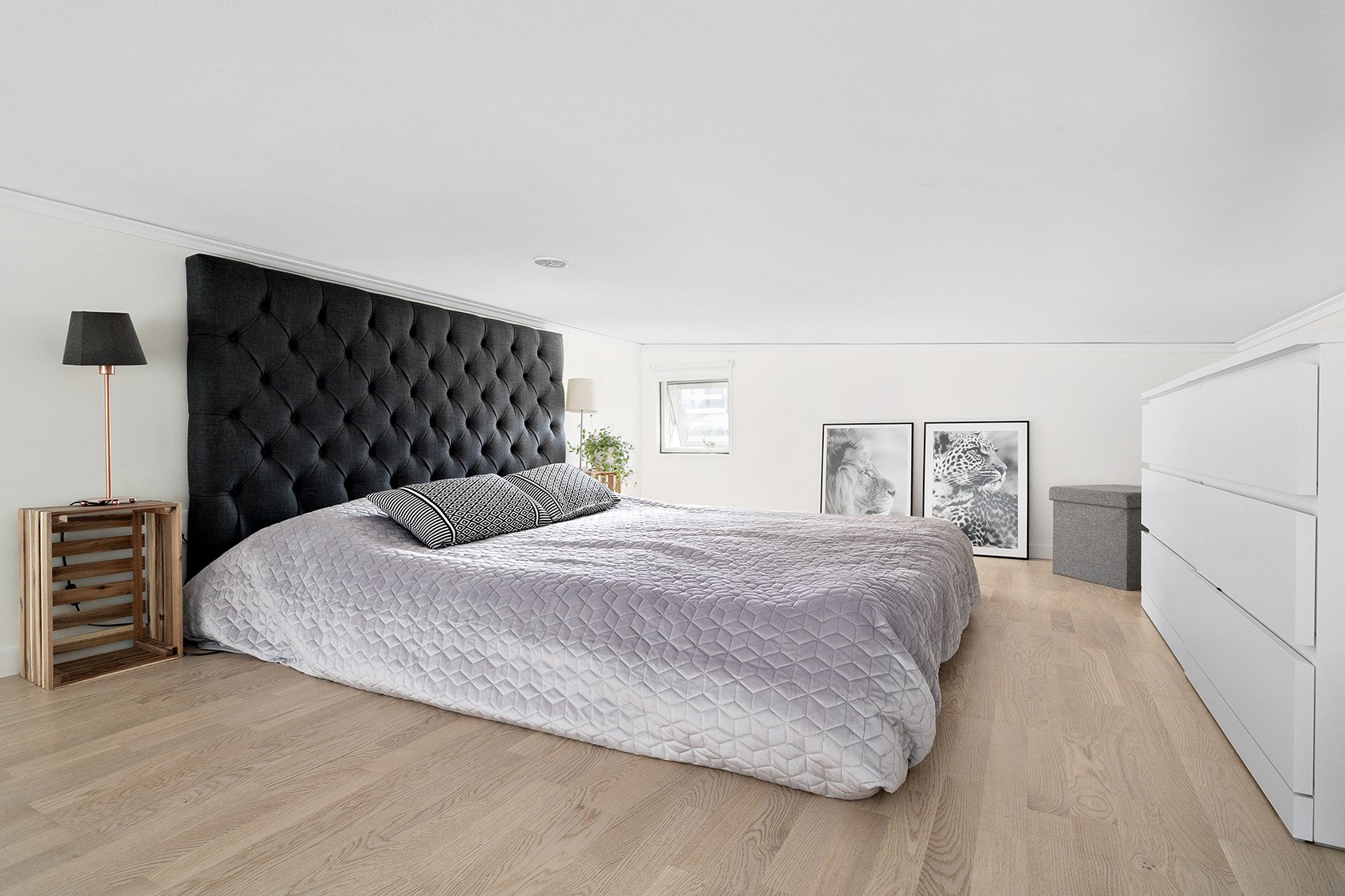 espace chambre sur mezzanine mini maison 25m2