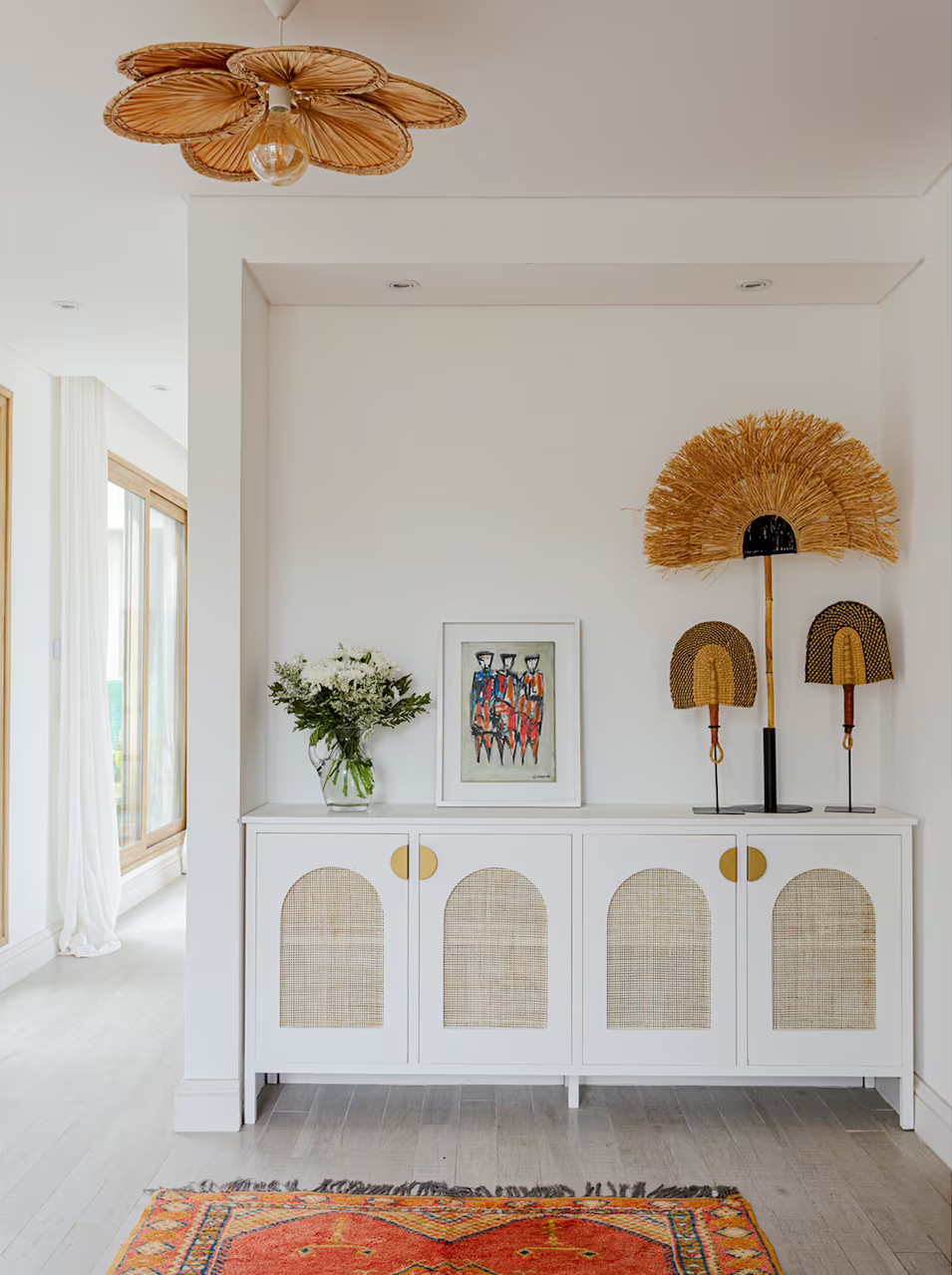 entrée décoration rustique chic