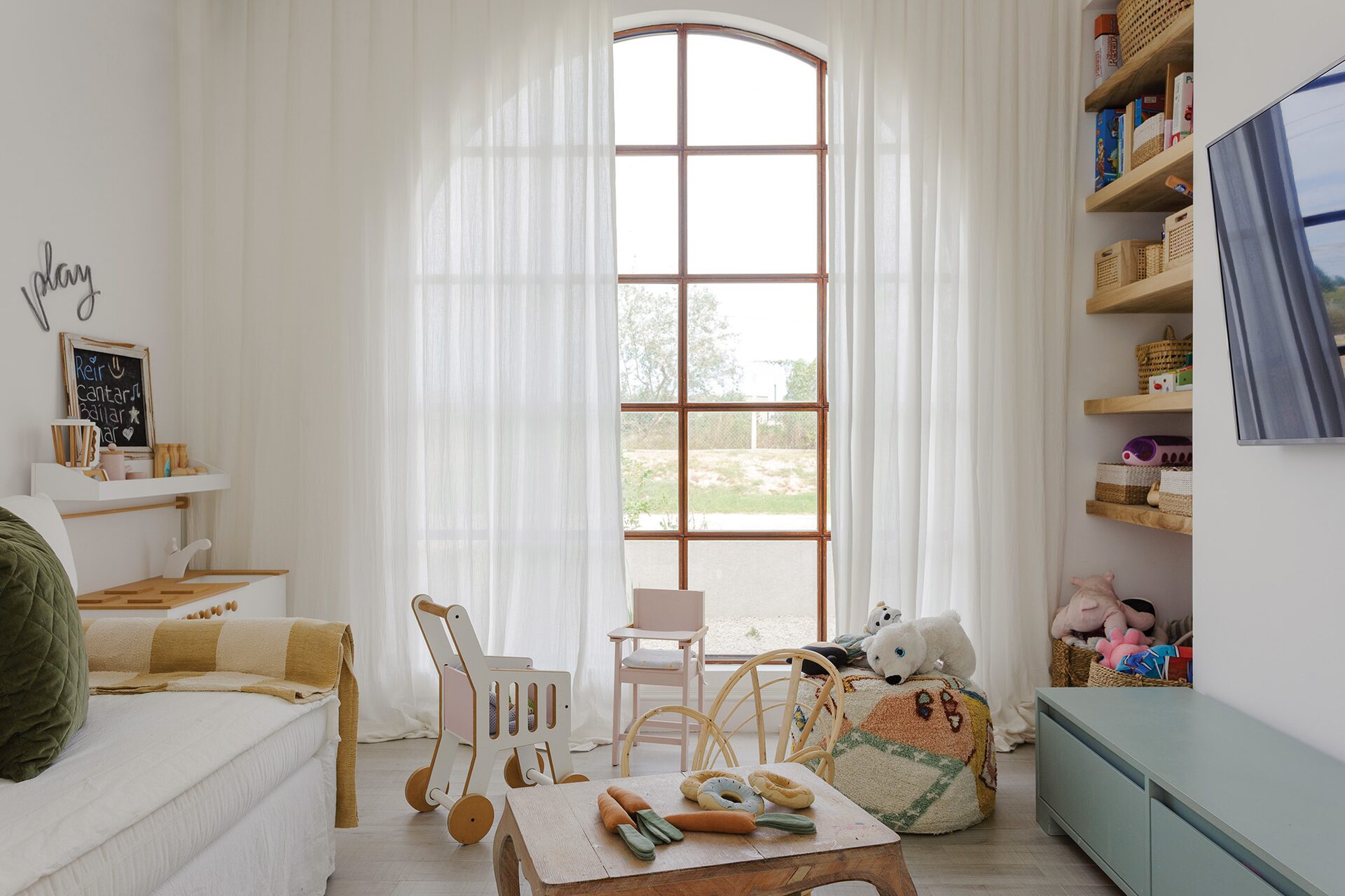 chambre enfant décoration rustique chic