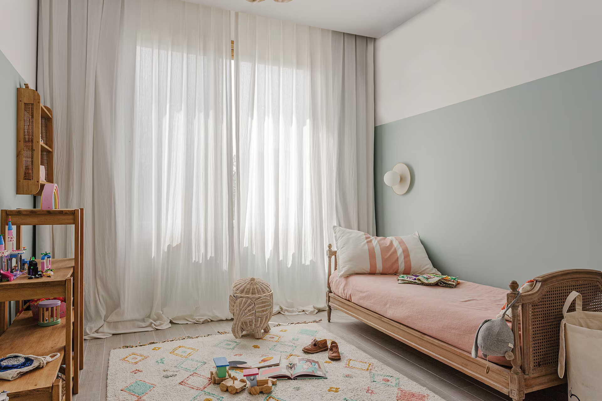 chambre enfant décoration rustique chic