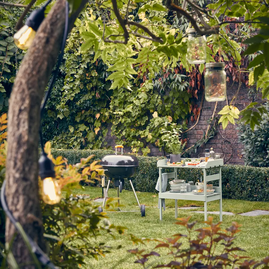 barbecue dans jardin