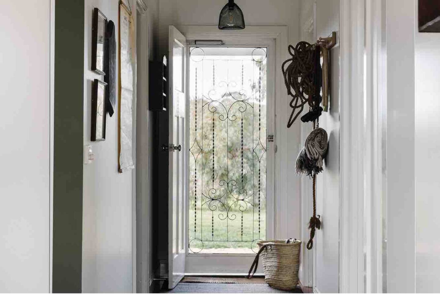 entrée décoration rustique chic