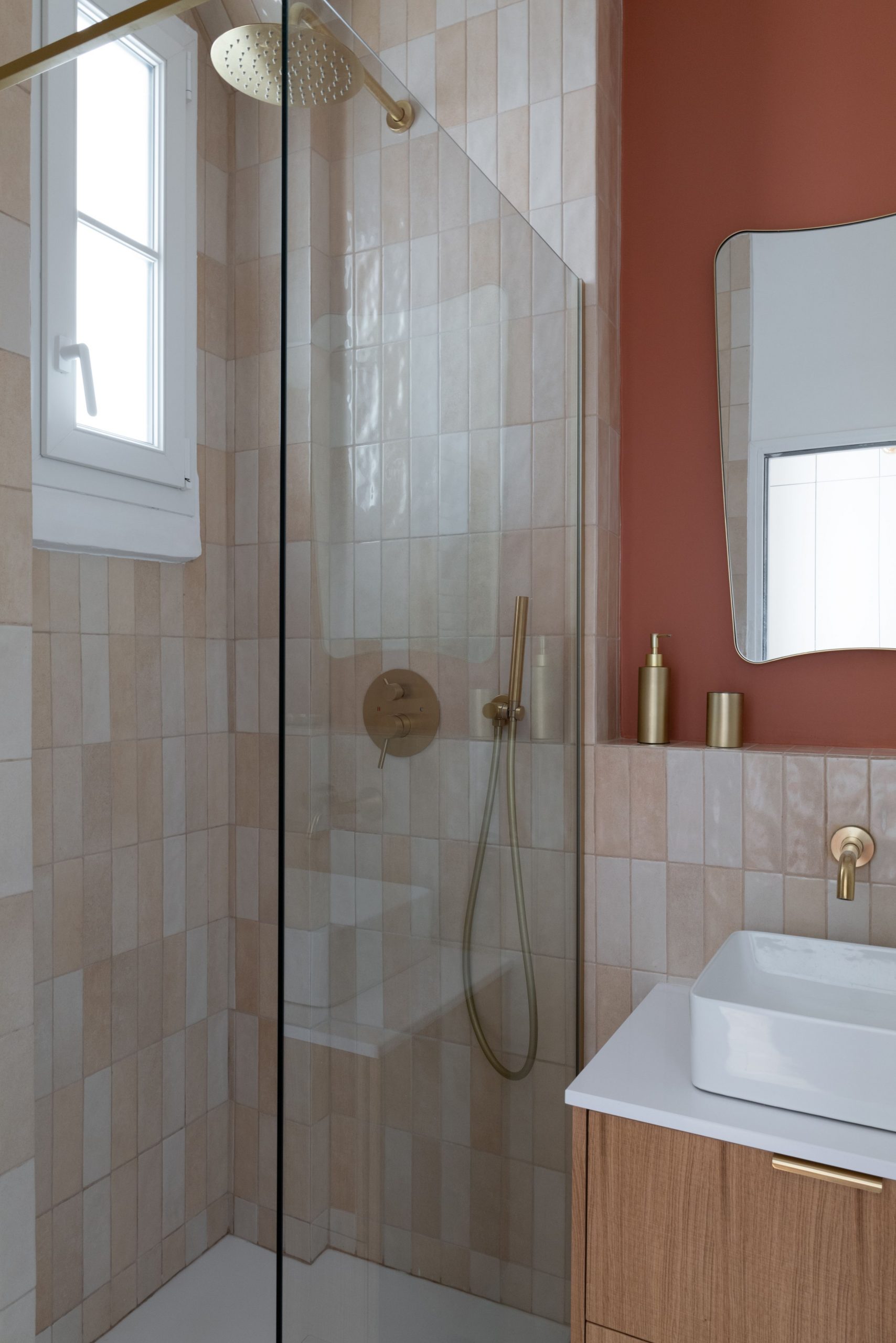 salle de bain terracotta décoration contemporaine salle de bain terracotta décoration contemporaine