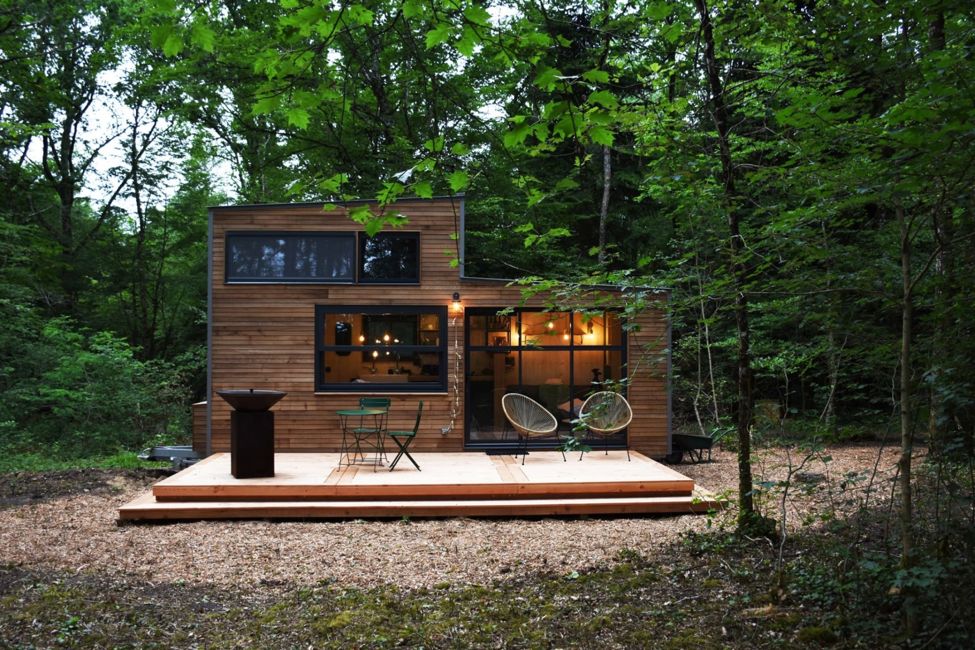 mini maison en bois