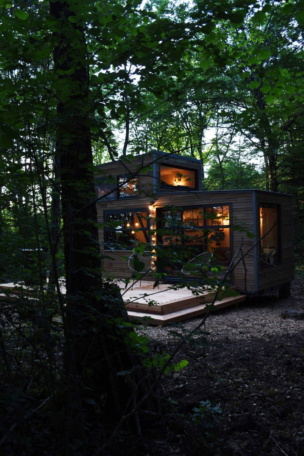 mini maison en bois