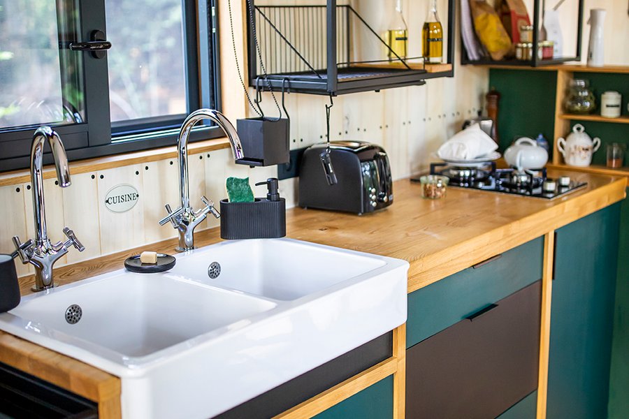 cuisine Inspire tiny house en bois