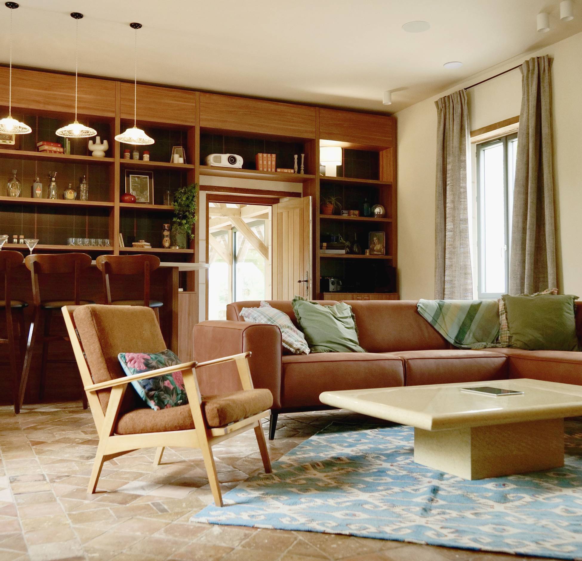 salon contemporain maison de campagne France