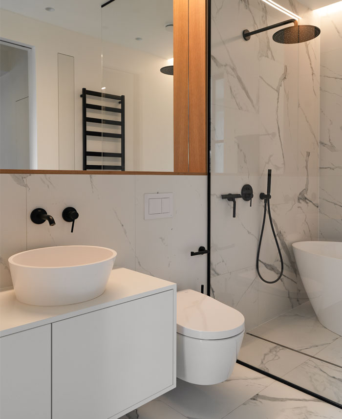 salle de bain marbre blanc appartement design salle de bain marbre blanc appartement design