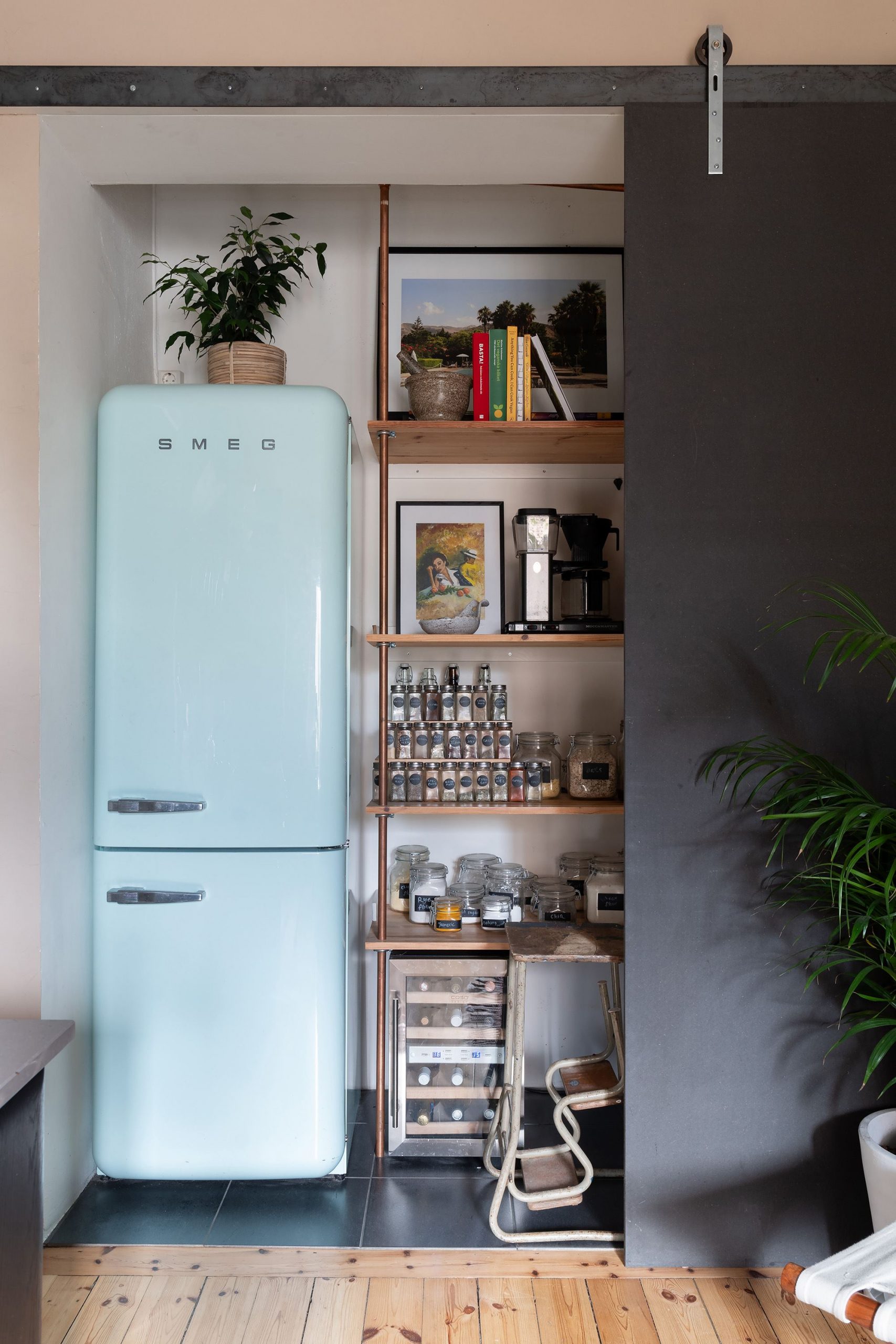 frigo Smeg bleu décoration vintage frigo Smeg bleu décoration vintage