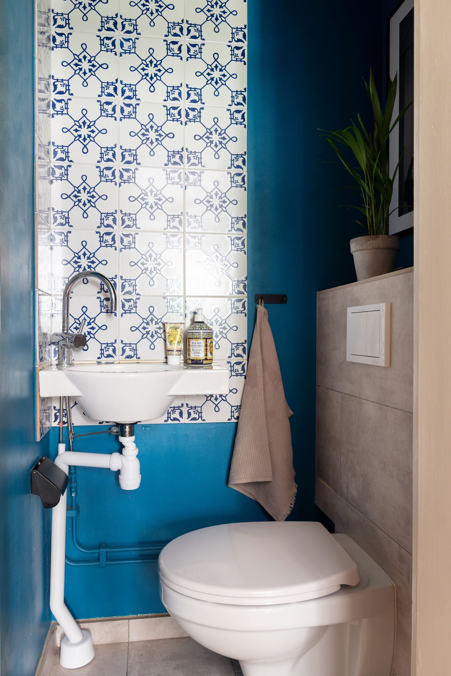 toilettes décoration bleue toilettes décoration bleue