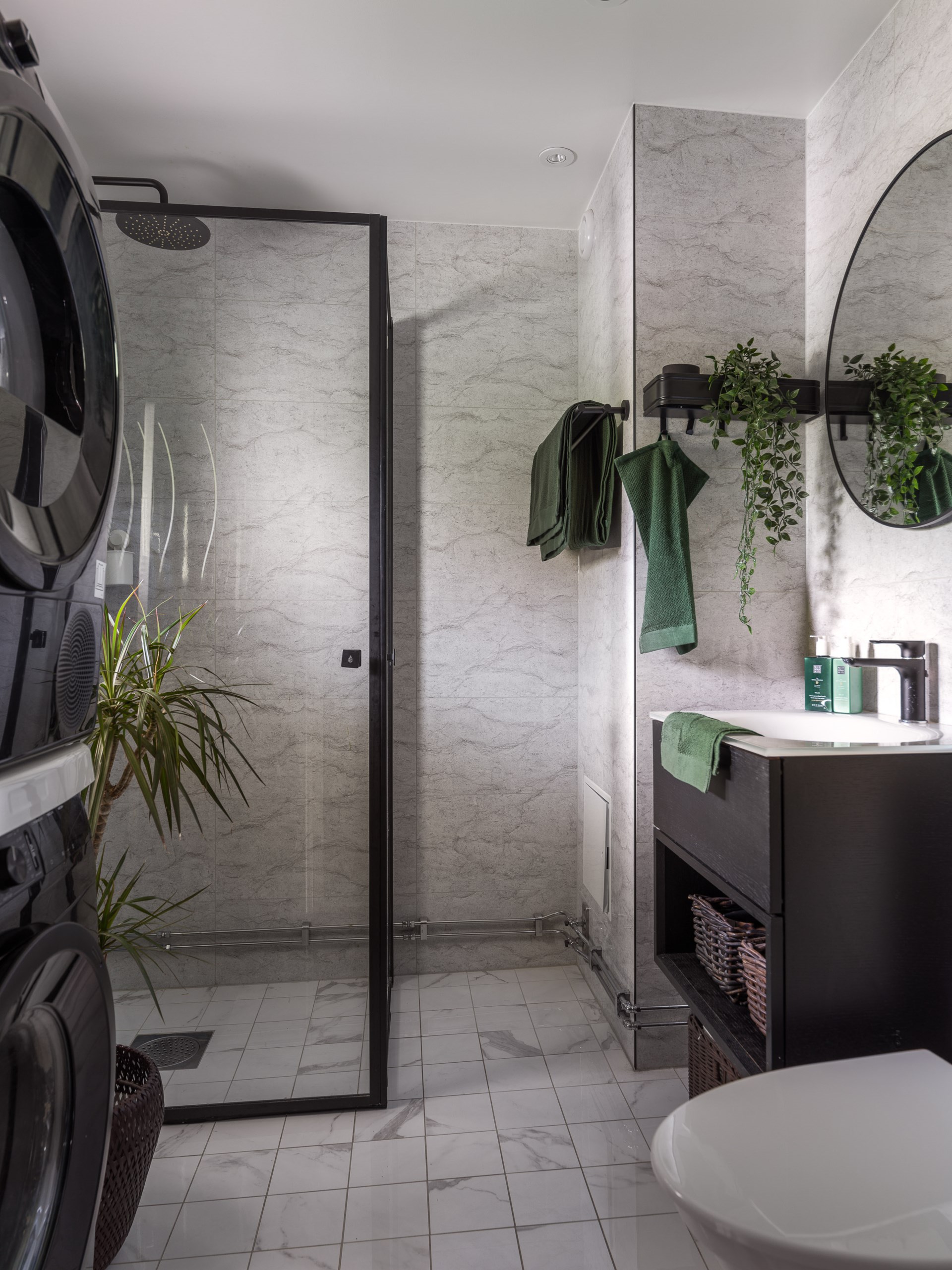 salle de bain design appartement 59m2 murs patinés salle de bain design appartement 59m2 murs patinés
