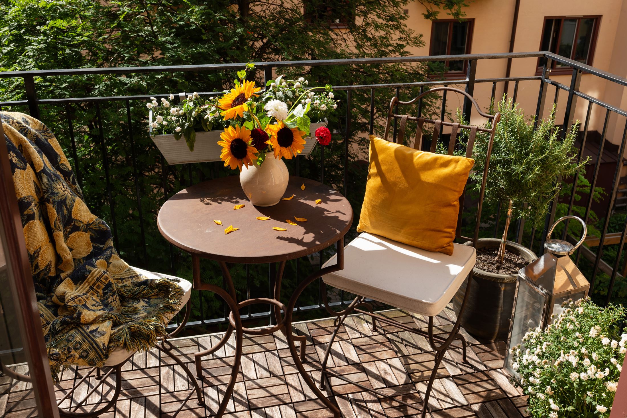 balcon aménagé sol bois balcon aménagé sol bois