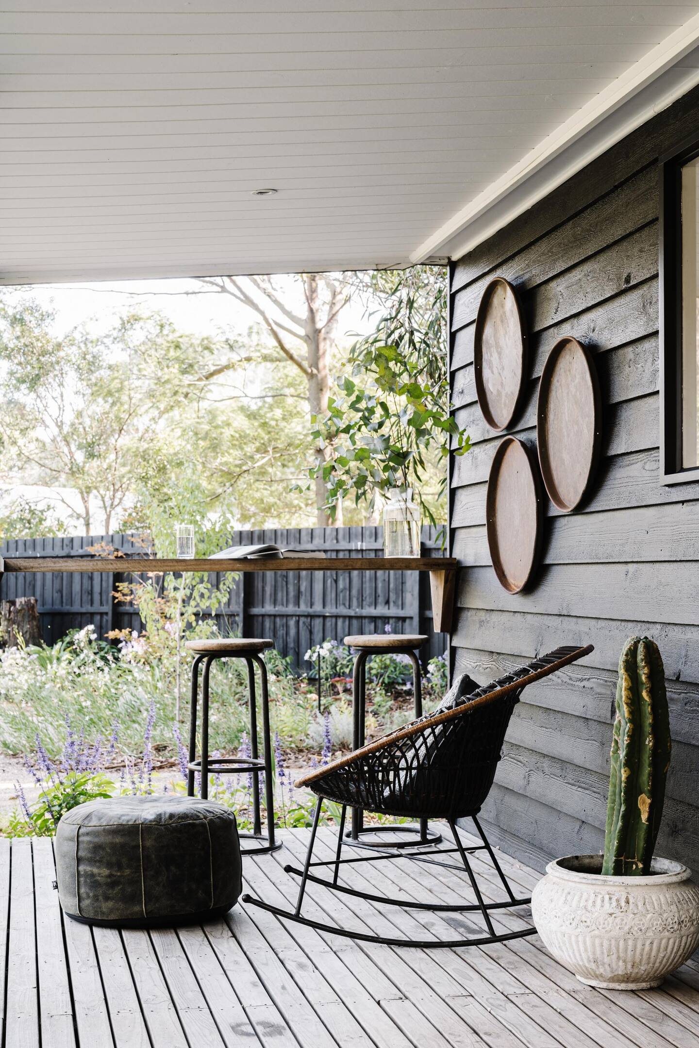 terrasse bois petite maison en cèdre