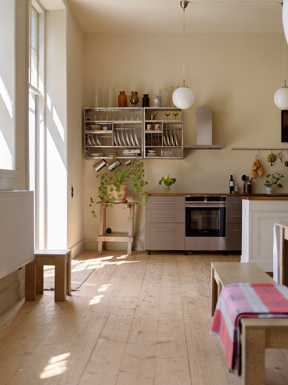 cuisine avec parquet décoration scandinave