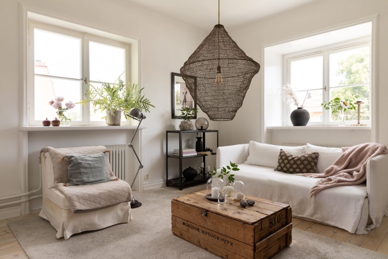 salon décoration naturelle néo rustique