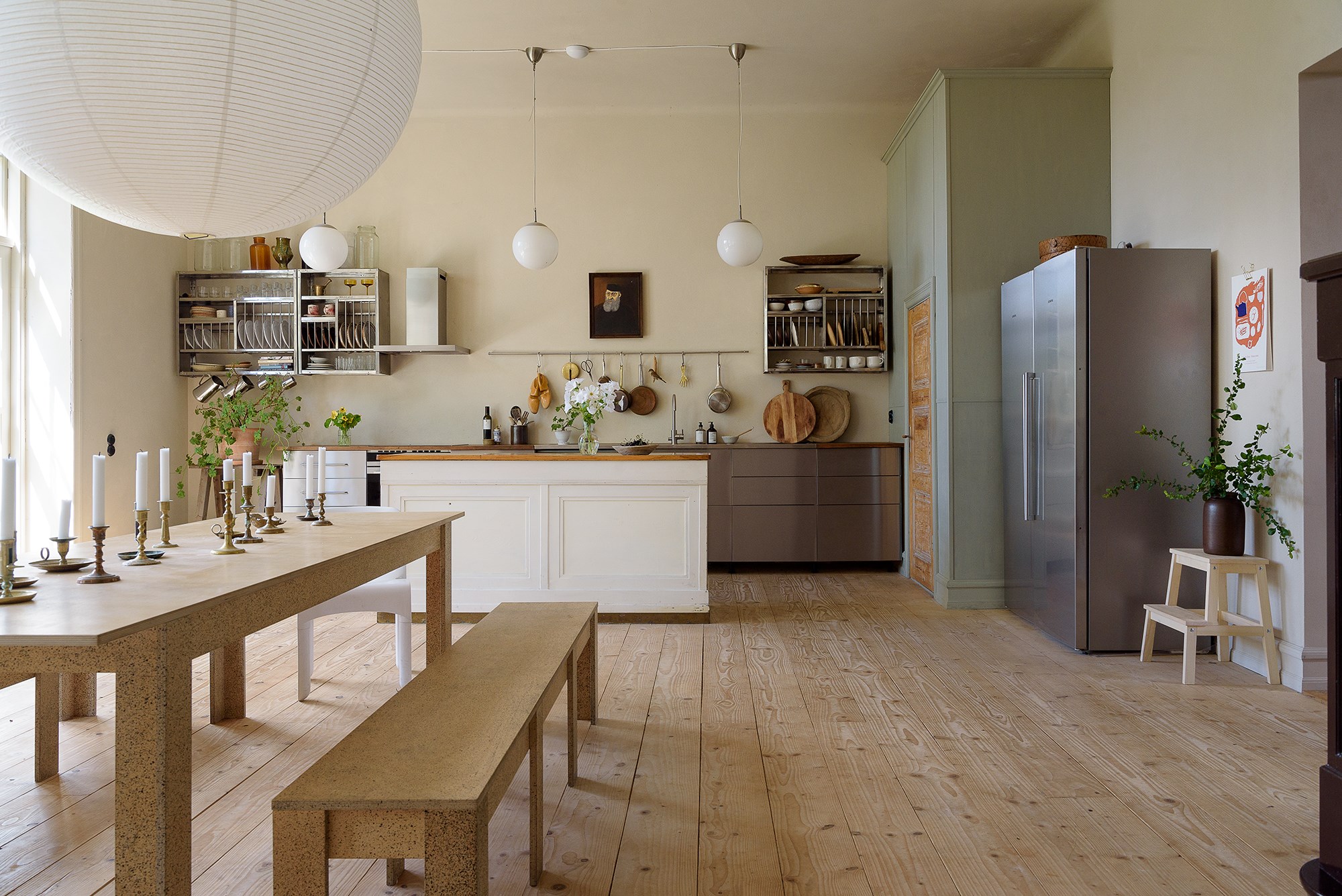 cuisine avec salle à manger décoration scandinave
