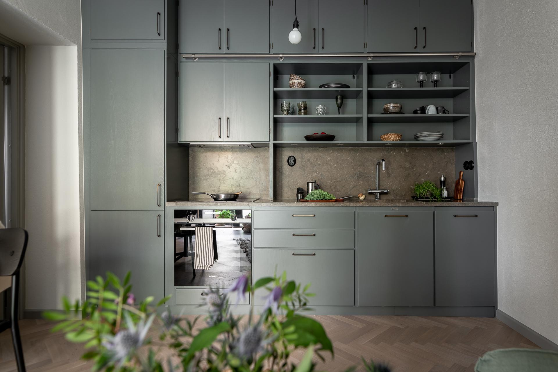 cuisine deux-pièces 31m2 décoration scandinave