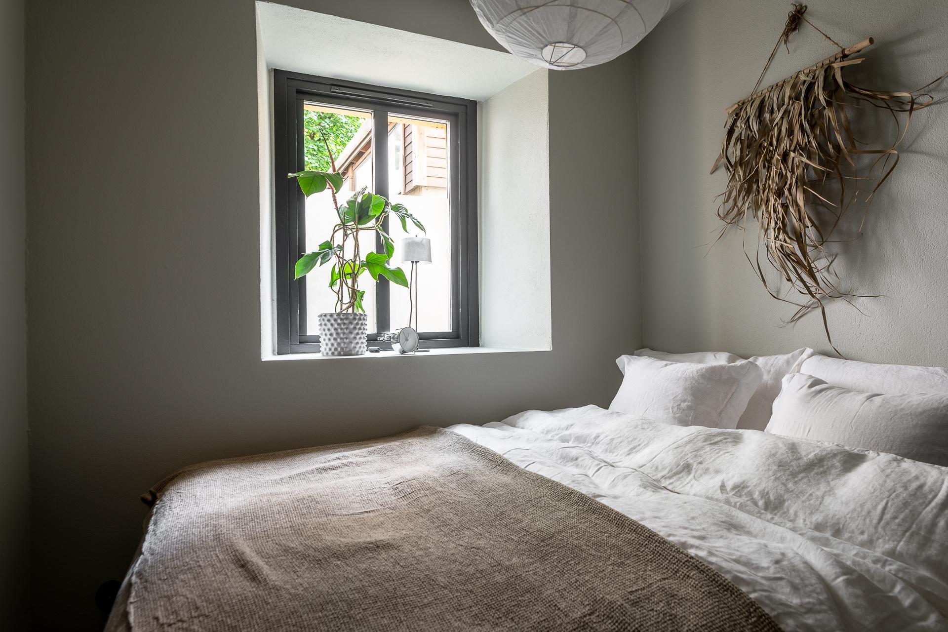 chambre mur vert sauge
