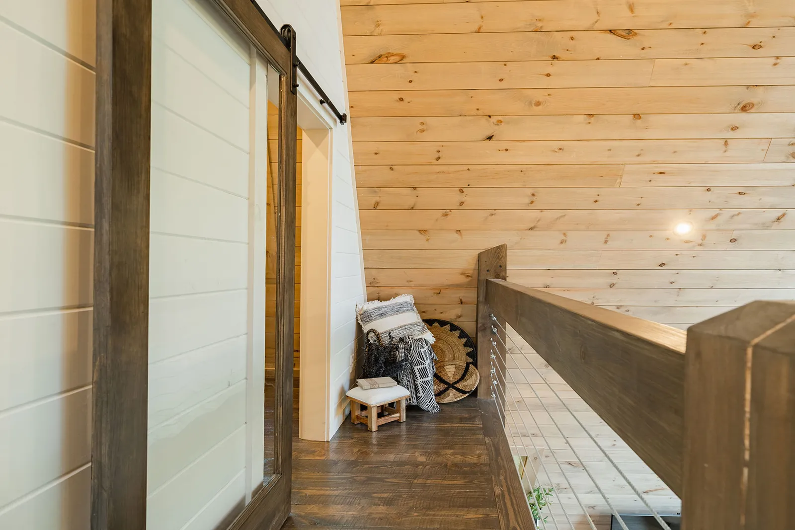 palier maison A-Frame en bois palier maison A-Frame en bois