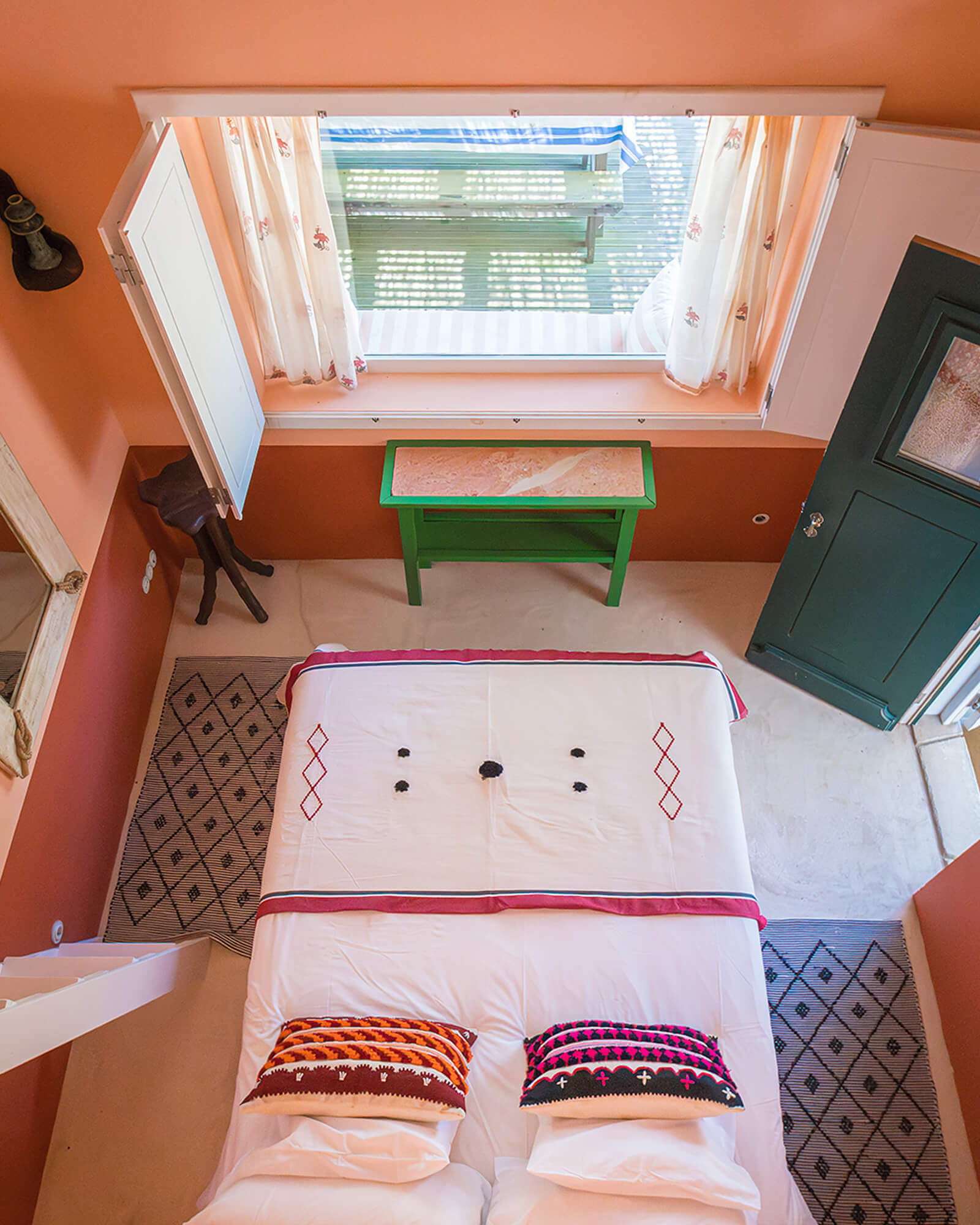 chambre couleur terracotta décoration rustique chic