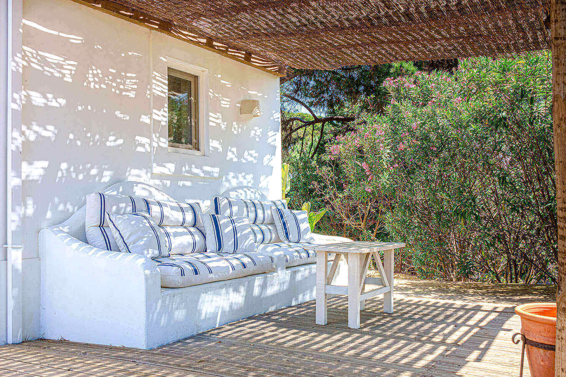 terrasse décoration rustique chic