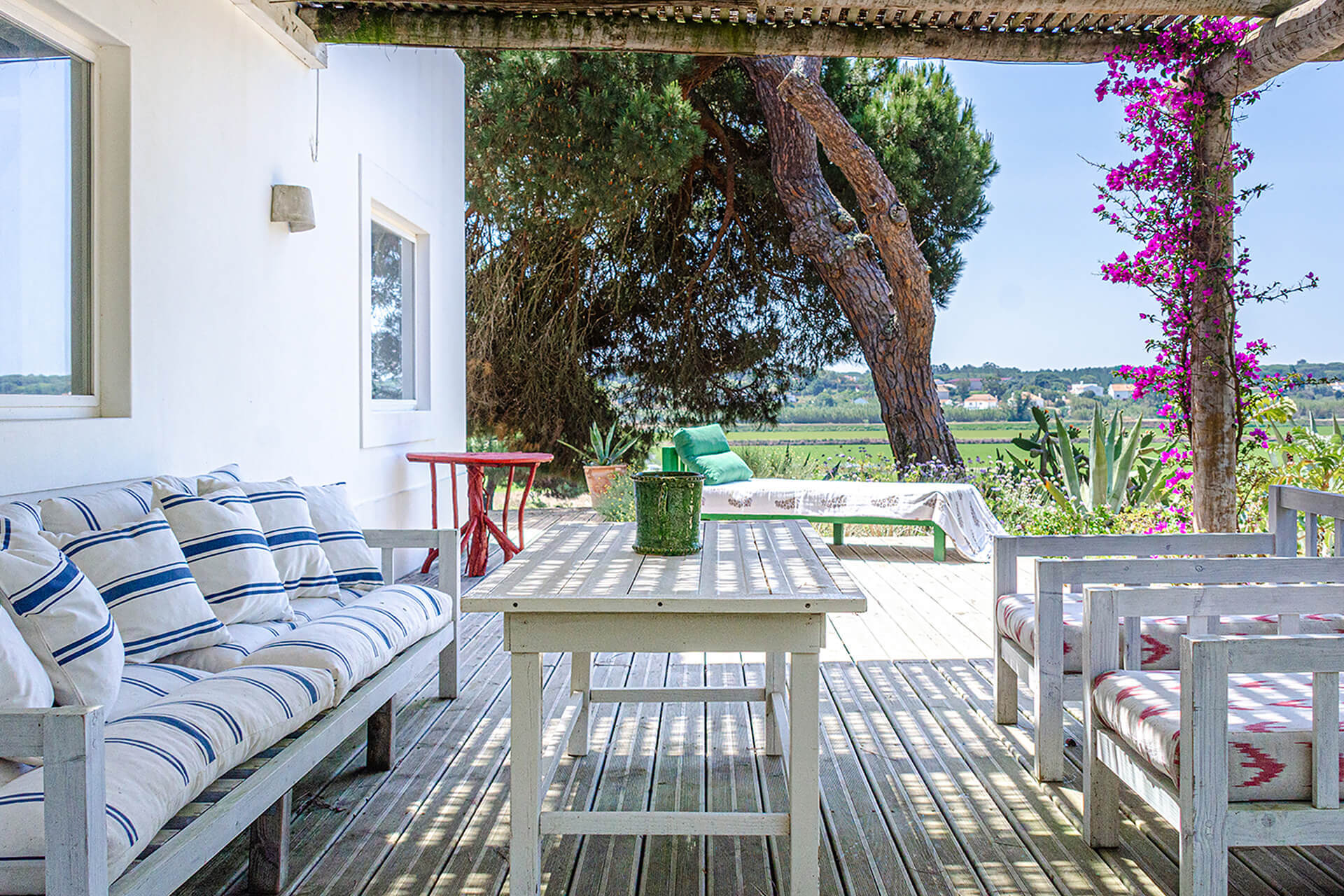 terrasse décoration rustique chic