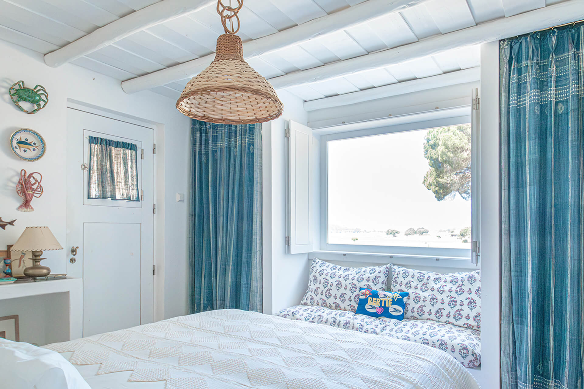 chambre décoration bleue