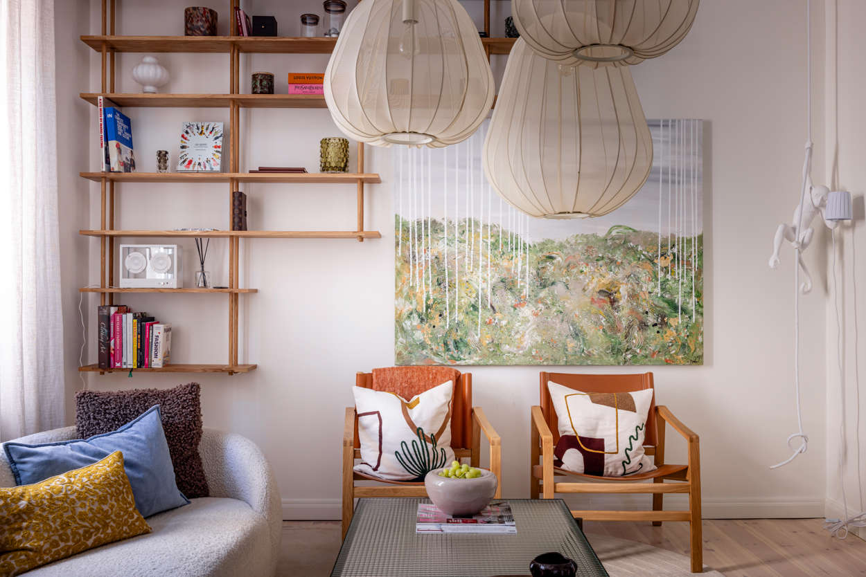 salon appartement 58m2 décoration scandinave