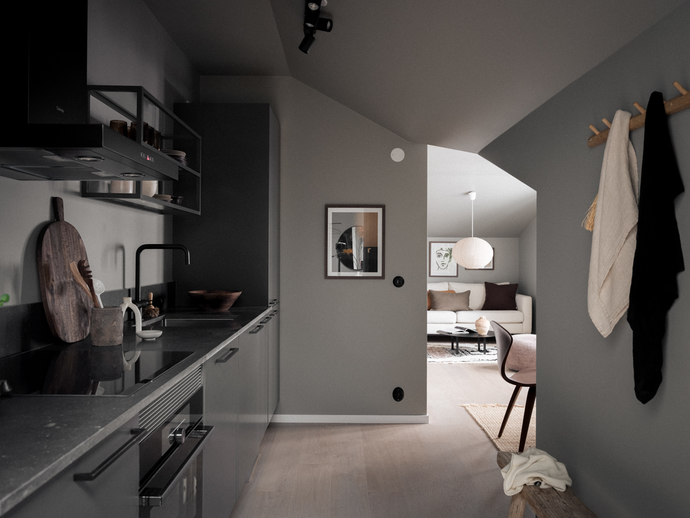cuisine noire murs gris cuisine noire murs gris