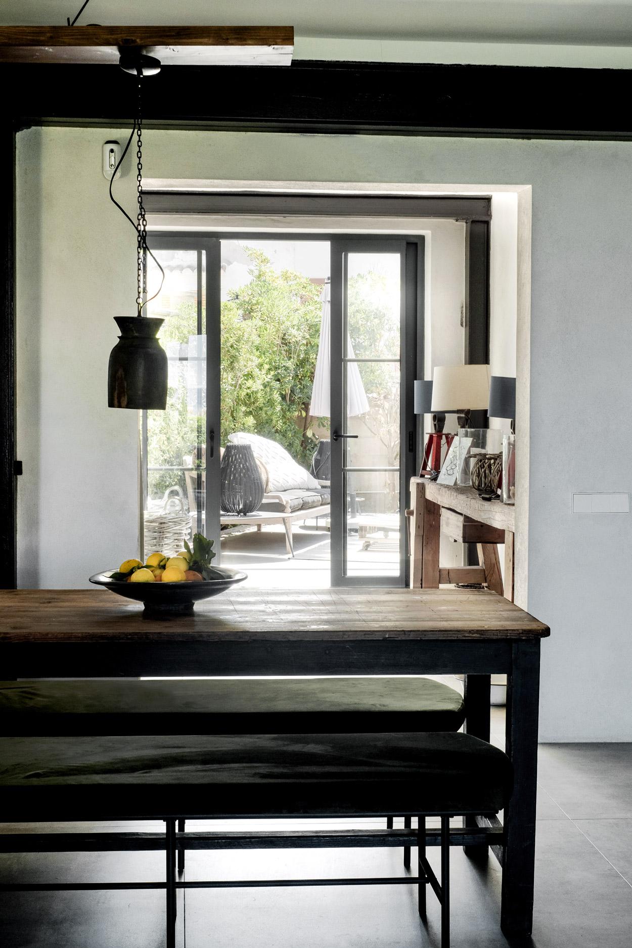 salle à manger décoration naturelle et rustique chic