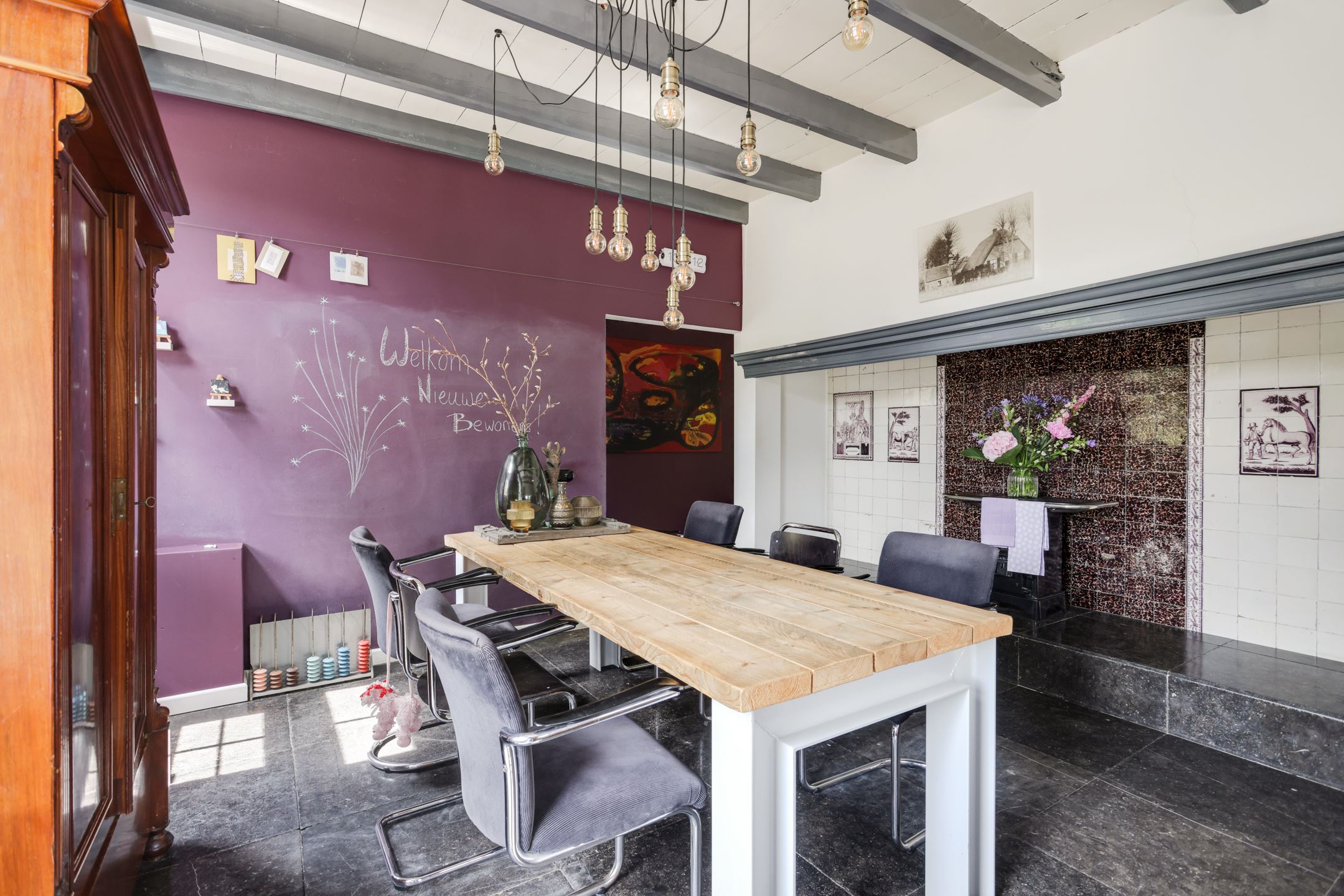 cuisine mur violet cuisine mur violet