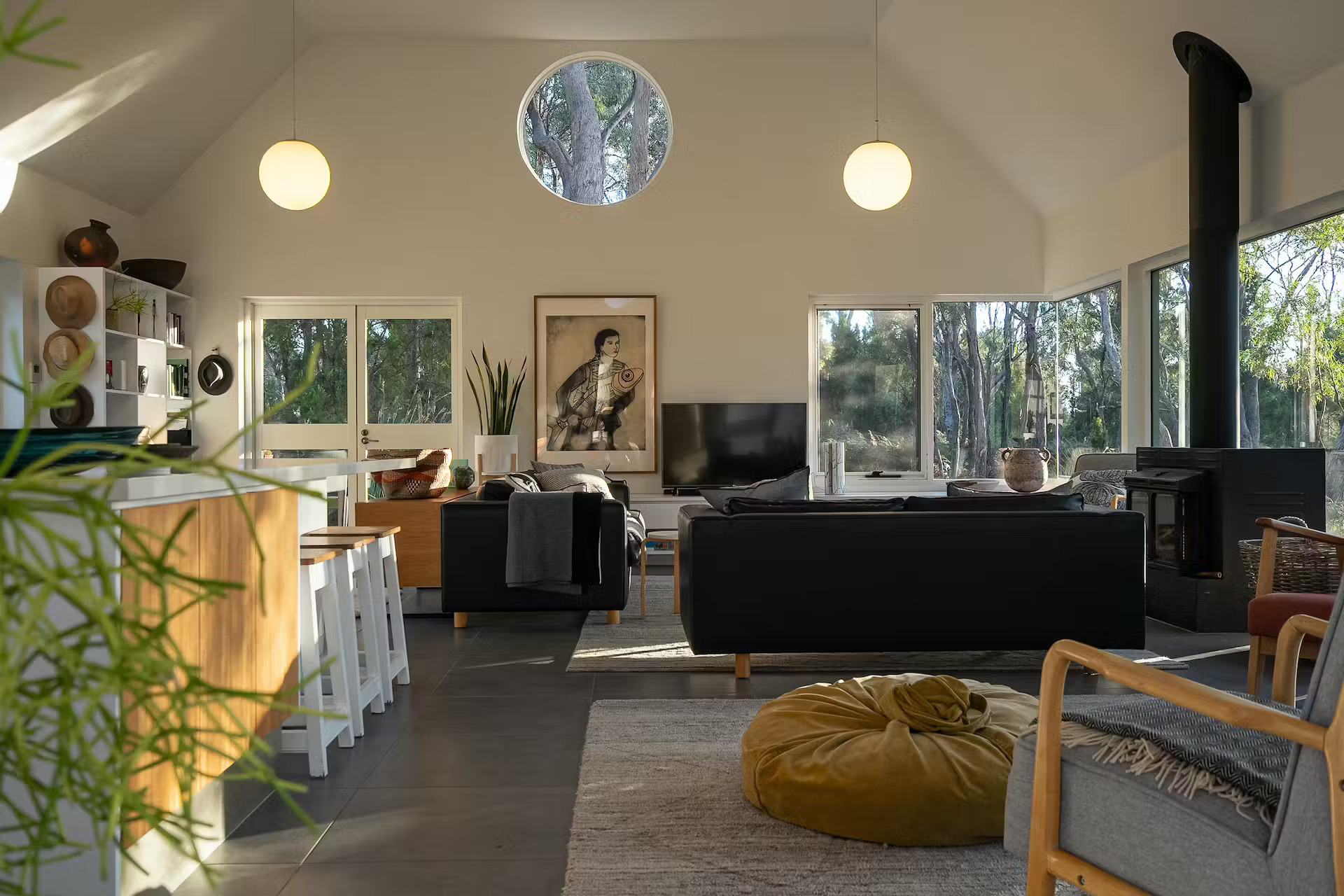 salon maison contemporaine