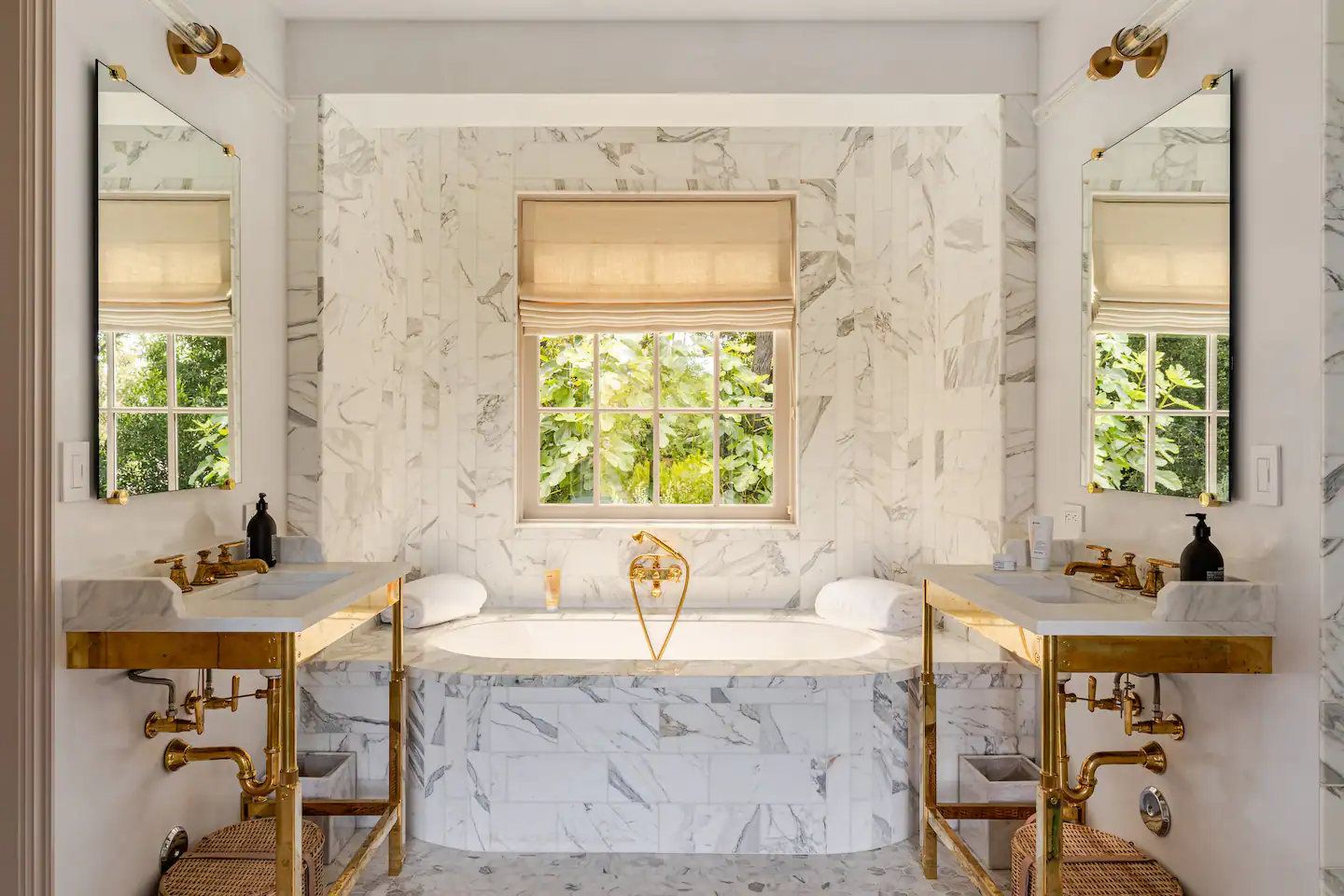 salle de bain marbre maison californie Gwyneth Paltrow salle de bain marbre maison californie Gwyneth Paltrow