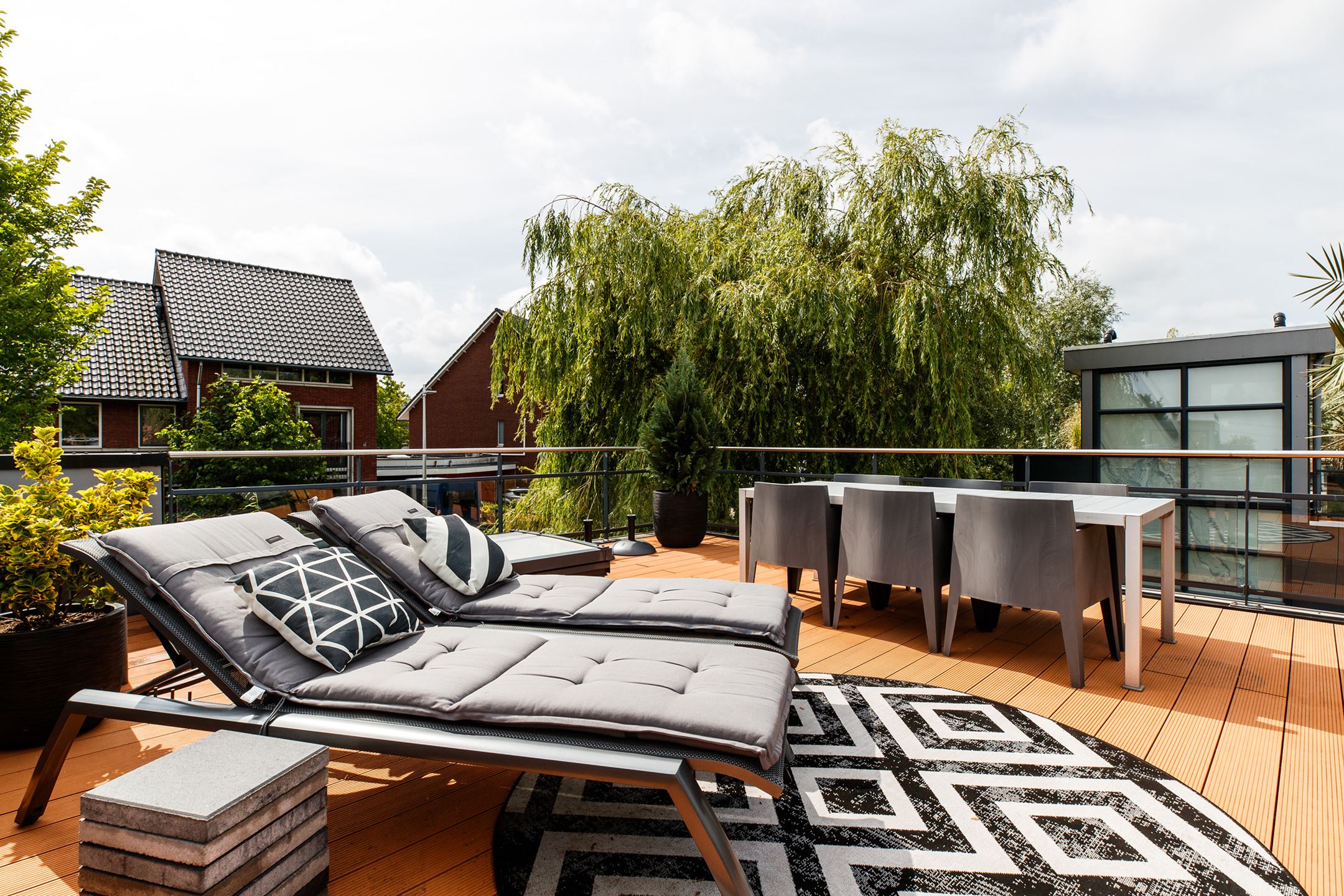 terrasse sur le toit