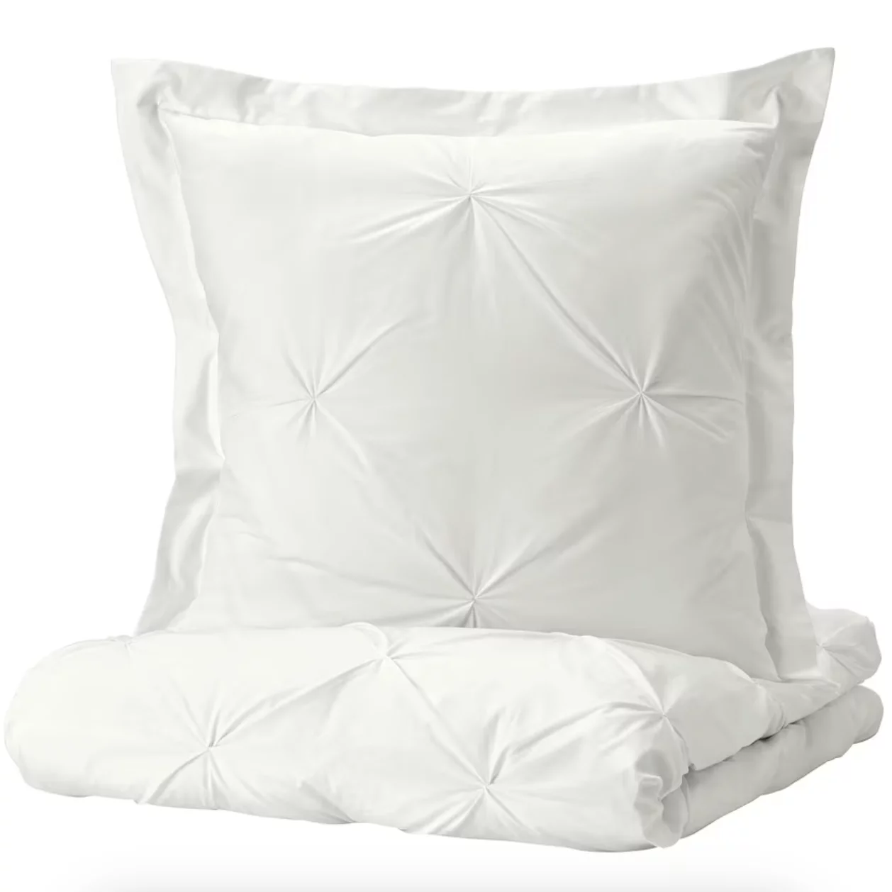 linge de lit blanc gaufré