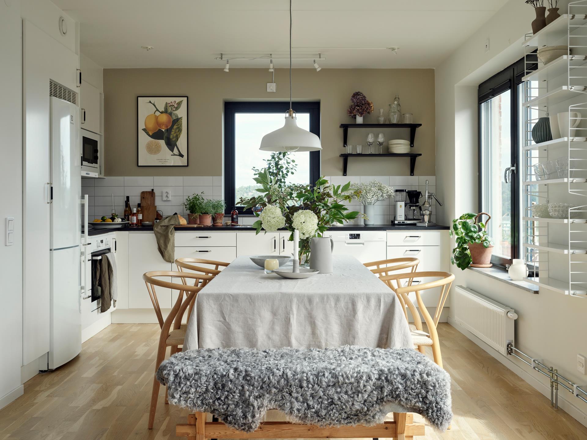 cuisine ouverte blanche