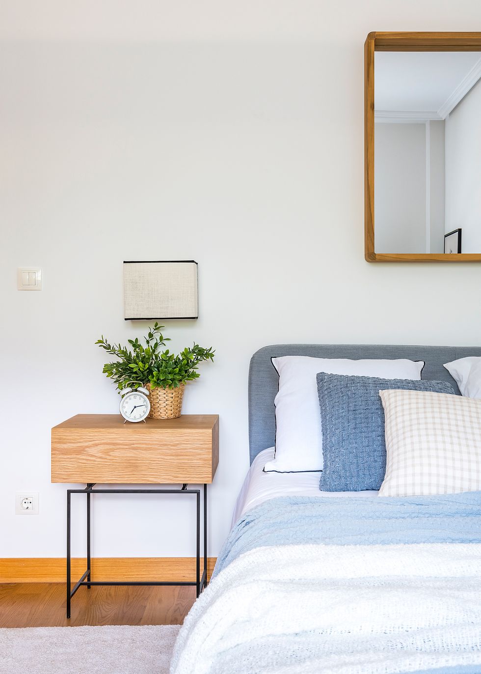 chambre décoration contemporaine bois et bleu chambre décoration contemporaine bois et bleu