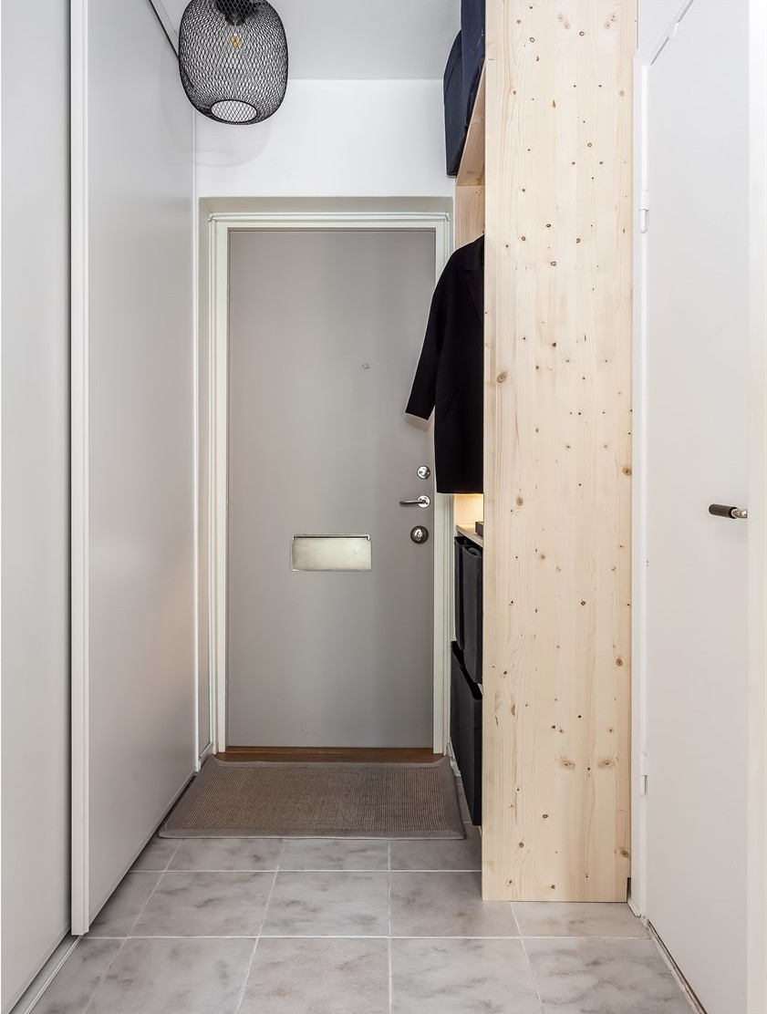 entrée studio 29m2 décoration mini loft