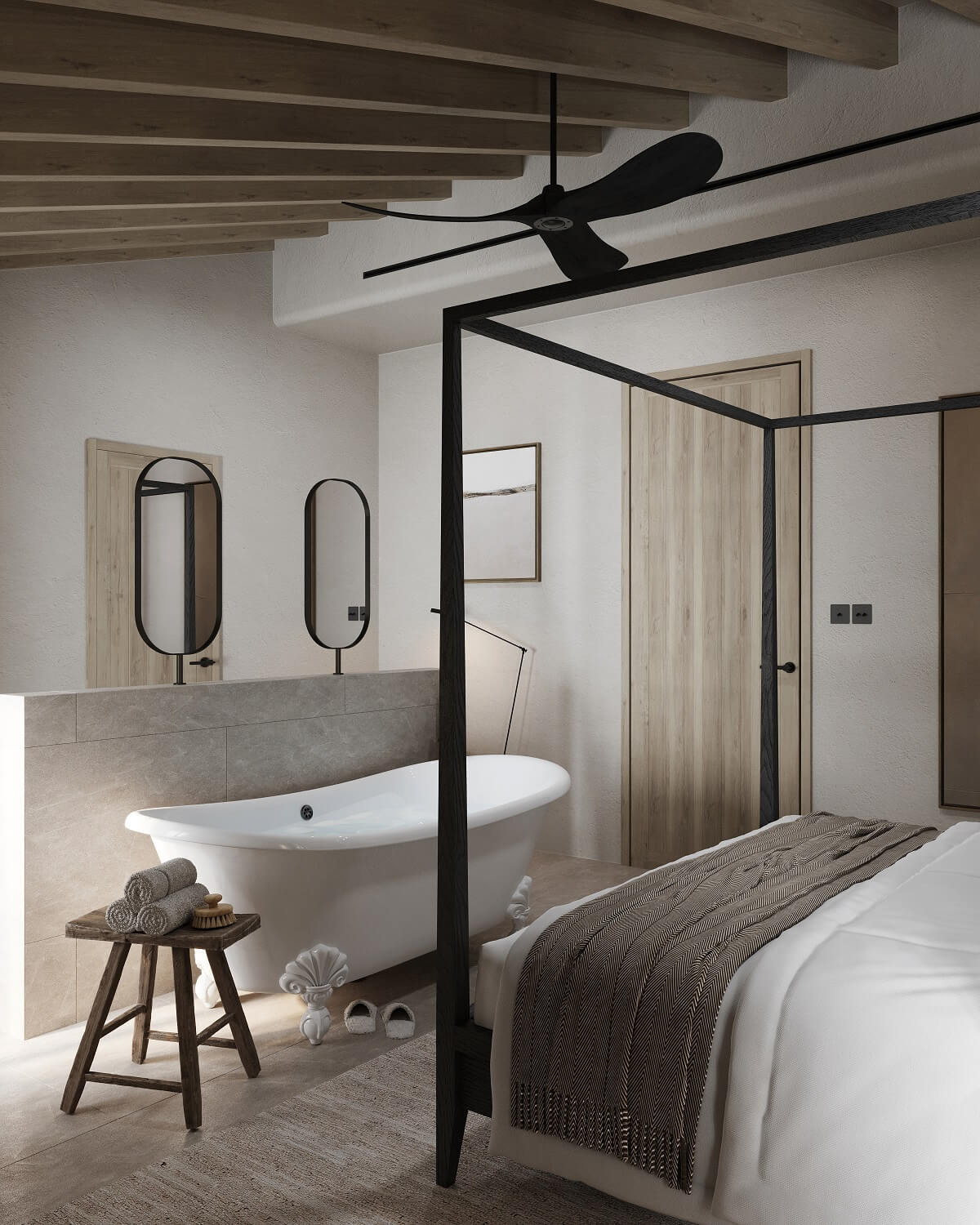 chambre avec baignoire décoration contemporaine chambre avec baignoire décoration contemporaine