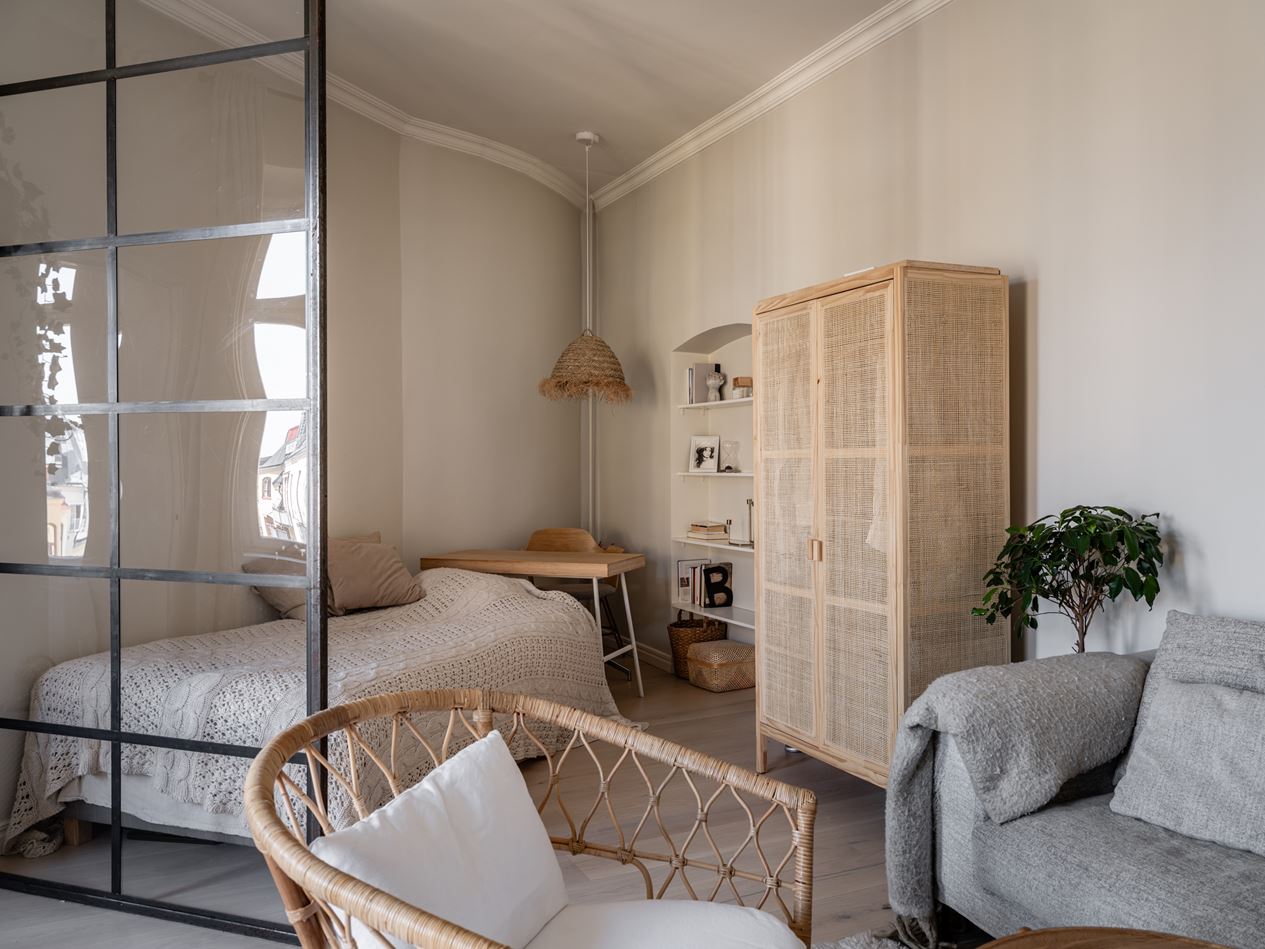 espace chambre avec verrière dans salon espace chambre avec verrière dans salon