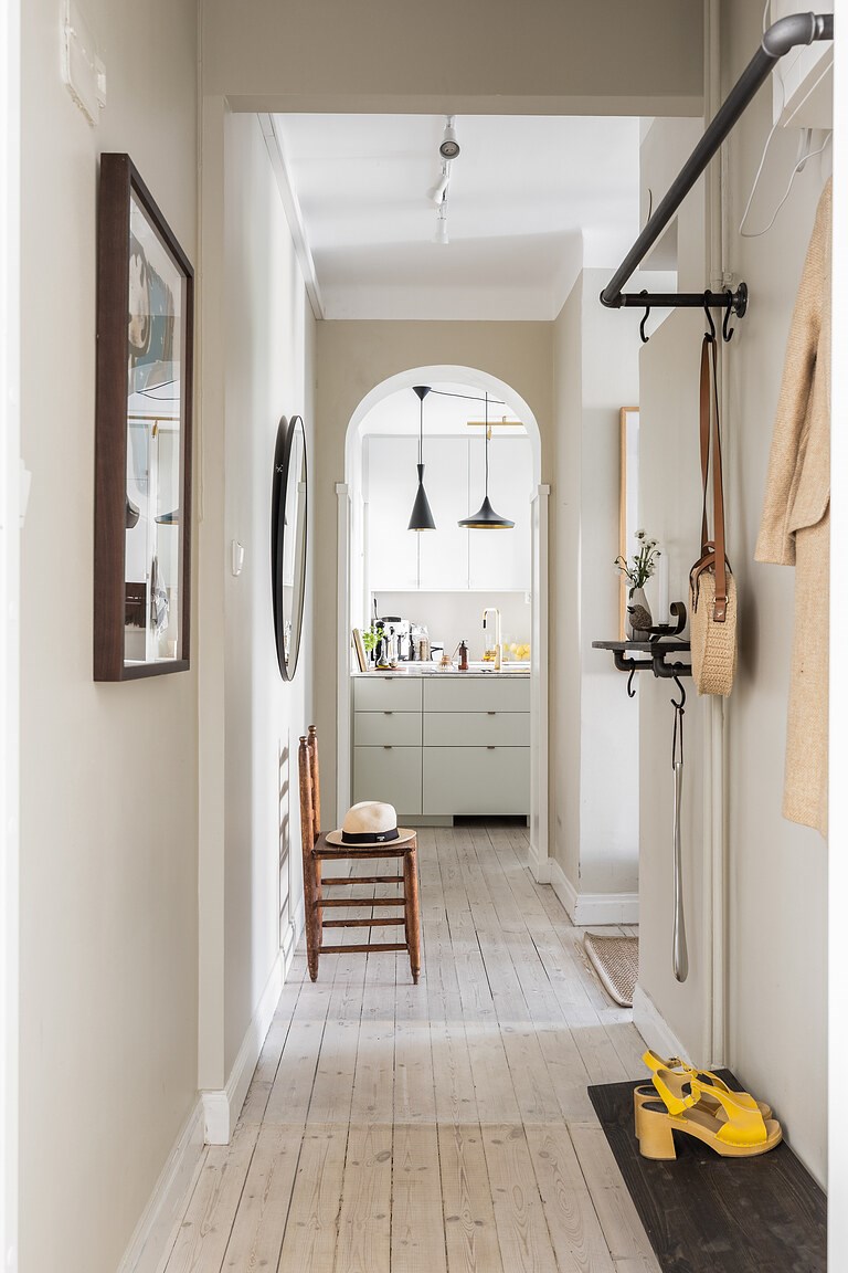 entrée appartement décoration scandinave
