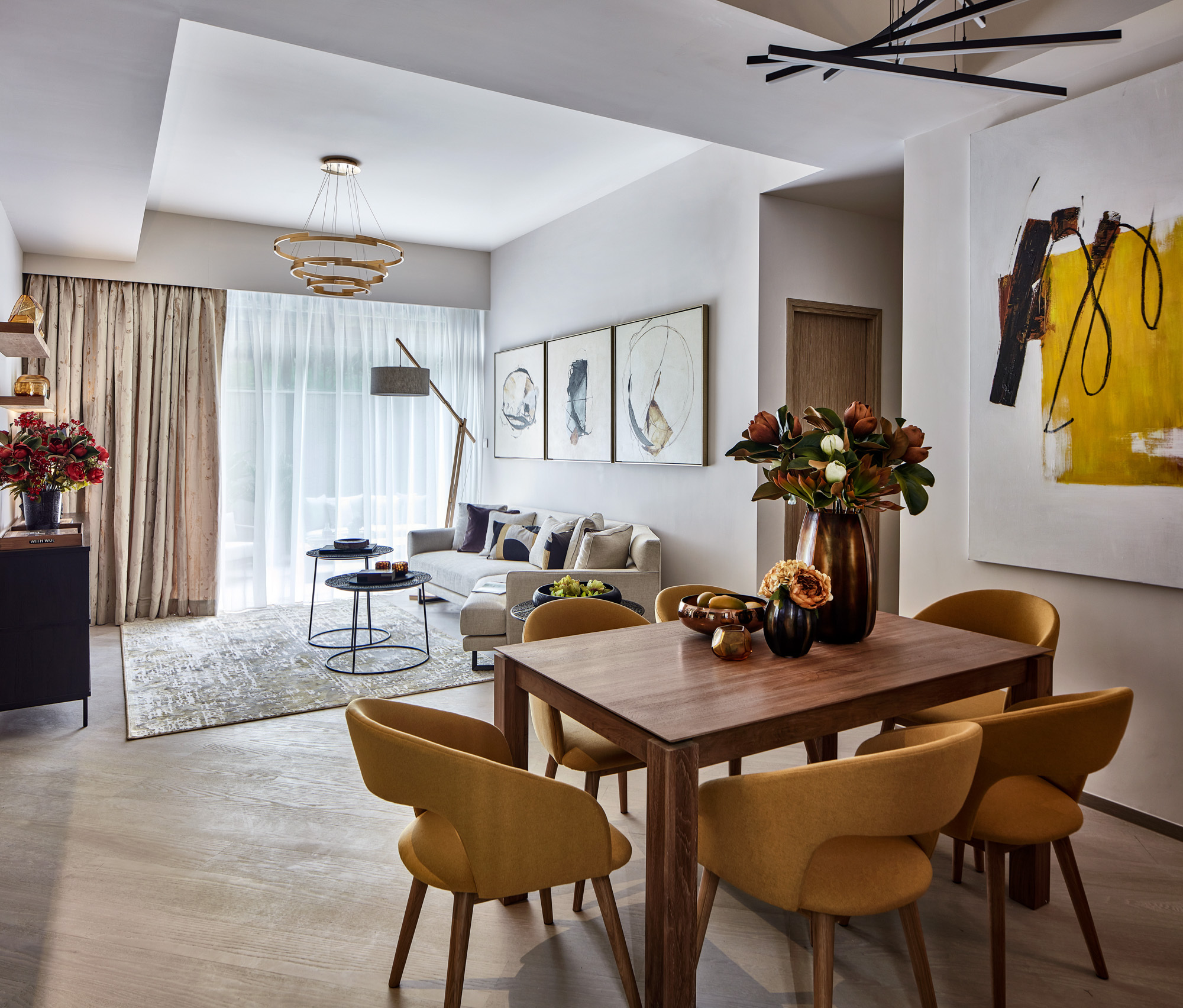 salon décoration contemporaine