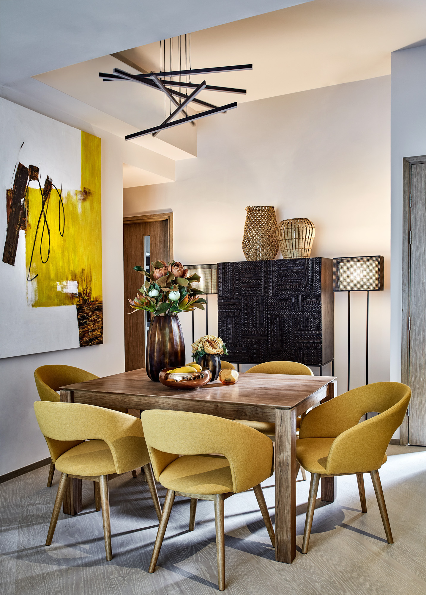 salle à manger décoration contemporaine